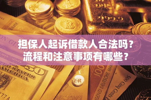 济南担保人起诉借款人合法吗？流程和注意事项有哪些？
