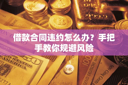 济南借款合同违约怎么办？手把手教你规避风险