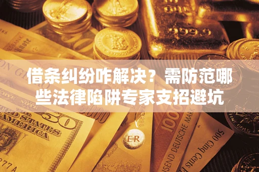 济南借条纠纷咋解决？需防范哪些法律陷阱专家支招避坑