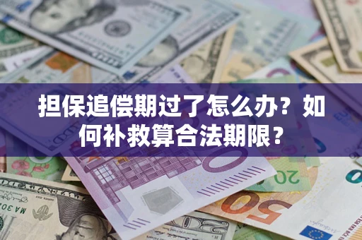 济南担保追偿期过了怎么办？如何补救算合法期限？