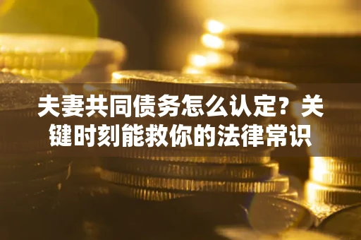济南夫妻共同债务怎么认定？关键时刻能救你的法律常识
