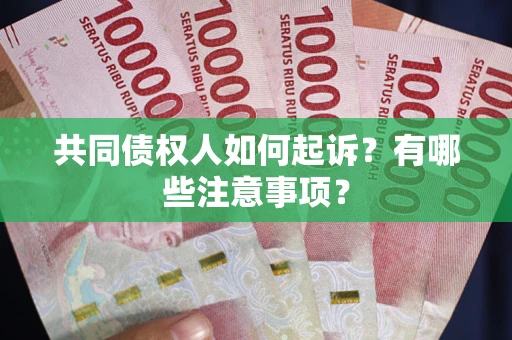 济南共同债权人如何起诉？有哪些注意事项？
